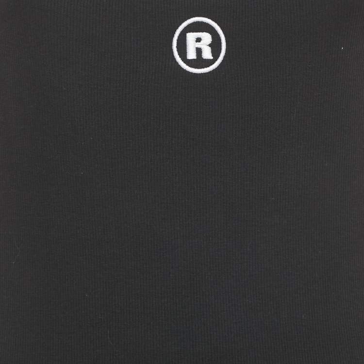 Pre Owned ROTATE Birger Christensen Black Rib Knit Midi Dress M