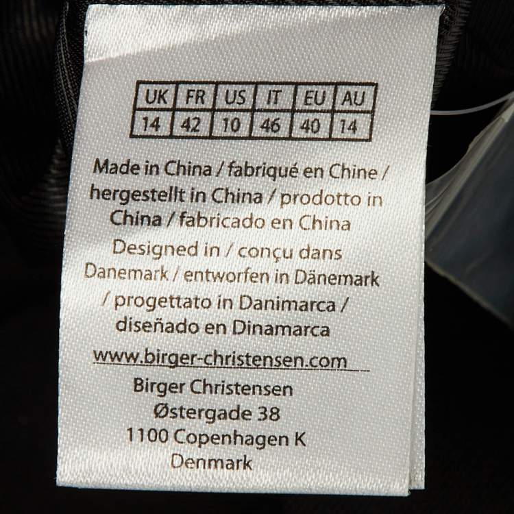 Pre Owned ROTATE Birger Christensen Black Wool Blend Mini Blazer Dress L