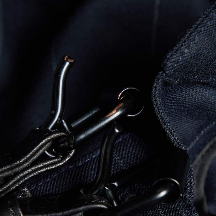 Pre Owned RTA Navy Blue Pin Striped Gabardine Belt Details Trousers M