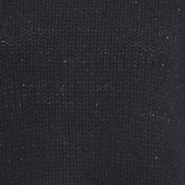 Pre Owned Sablyn Black Sequin Embellished Cashmere Sweater S