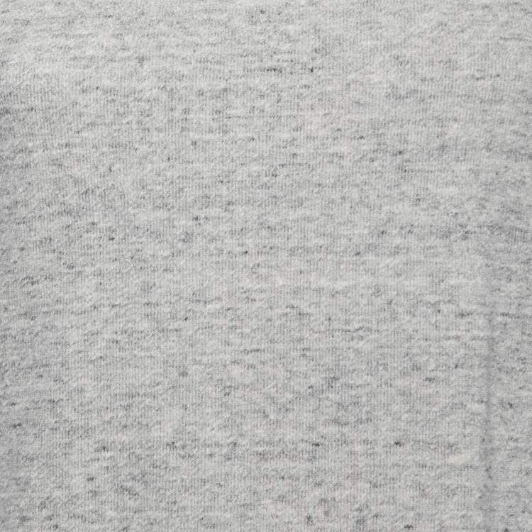 Pre Owned Sacai Grey Cotton & Blue Contrast Skirt Detail Short Sleeve Dress M