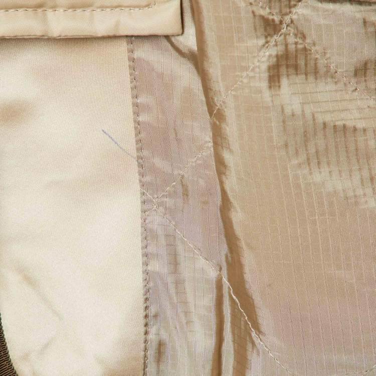 مملوكة مسبقًا Sacai Beige Quilted Ripstop Oversized Coat S