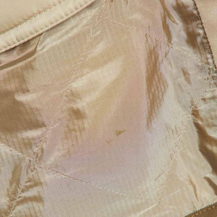 مملوكة مسبقًا Sacai Beige Quilted Ripstop Oversized Coat S
