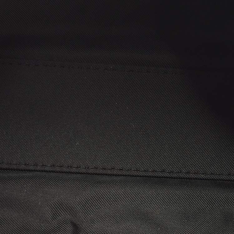 Pre Owned Saint Laurent Gaby Cosmetic Pouch Black Quilted Leather