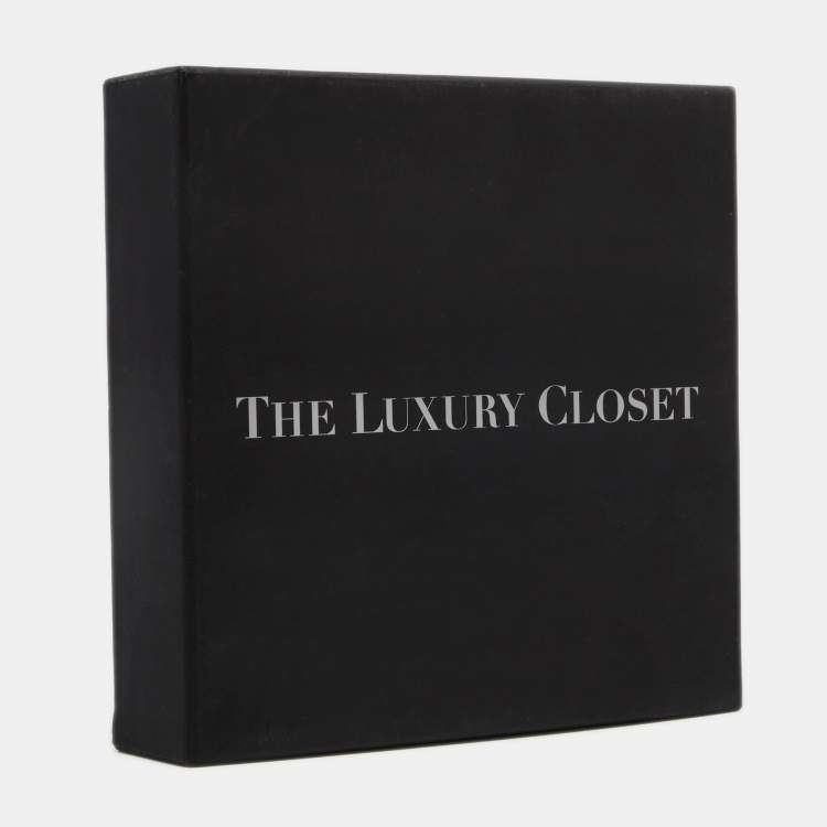 Pre Owned Saint Laurent Black Leather Buckle Slim Belt 95CM