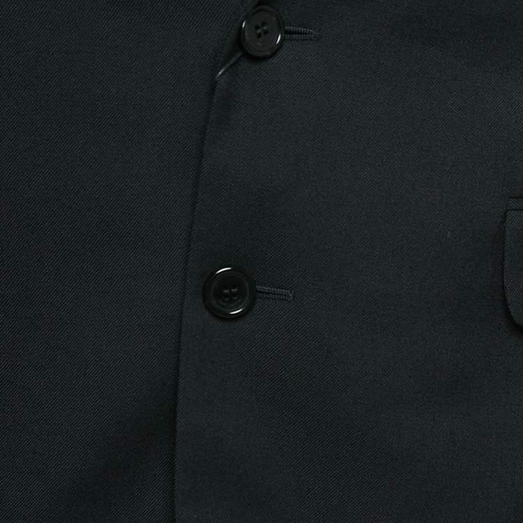 Pre Owned Saint Laurent Paris Black Wool Tailored Blazer M