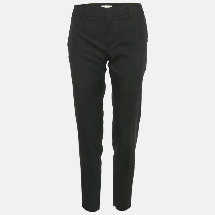 Pre Owned Saint Laurent Black Wool Trousers M
