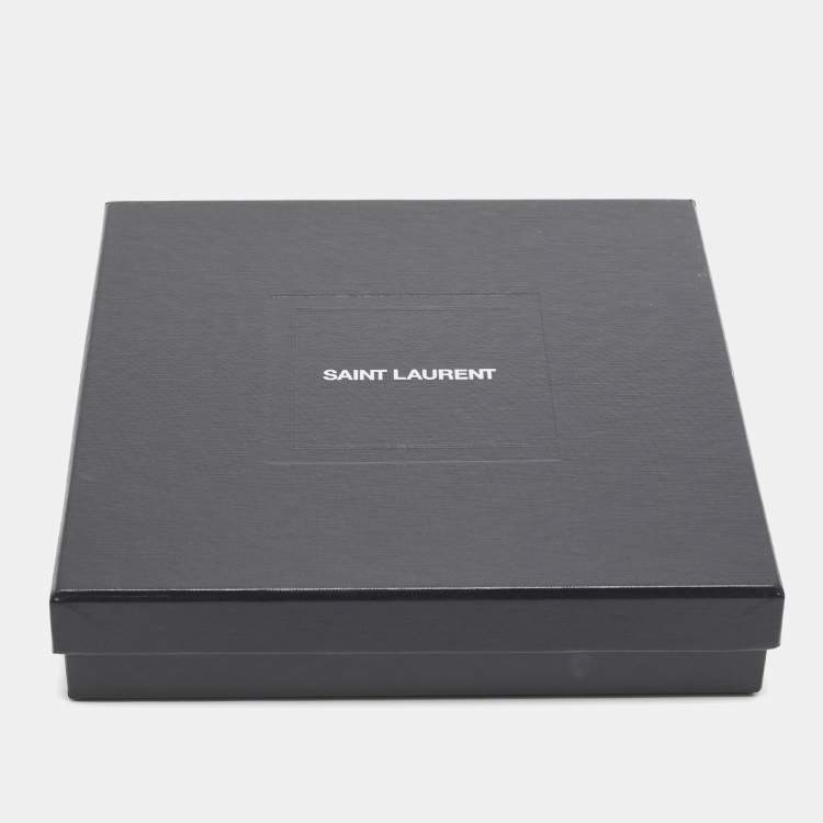 Pre Owned Saint Laurent Paris Black Logo Waistband Jersey Leggings M