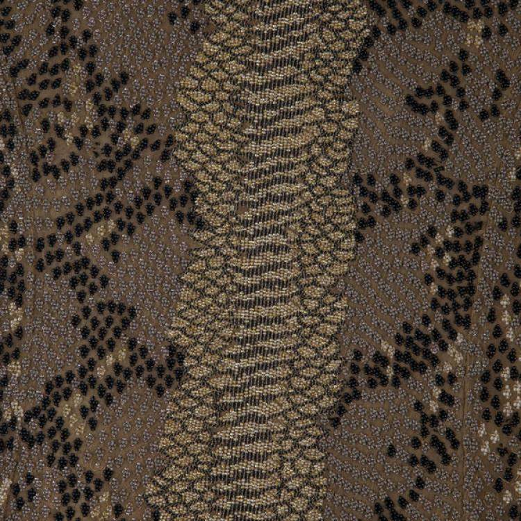 Pre Owned Saint Laurent Paris Snake Print Gown M