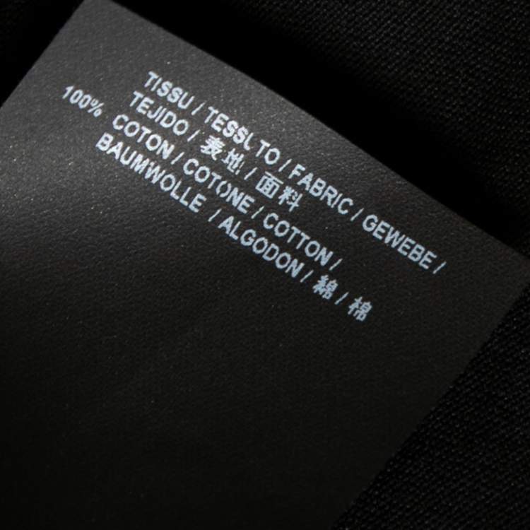 Pre Owned Saint Laurent Black Cotton Front Pocket Crew Neck Short Sleeve Top M