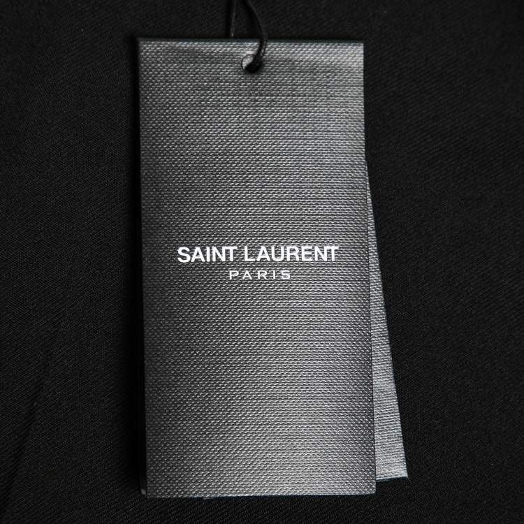 Pre Owned Saint Laurent Black Wool Tailored Trousers M