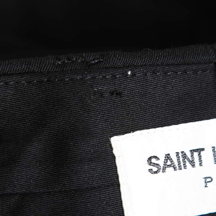 Pre Owned Saint Laurent Black Wool Tailored Trousers M