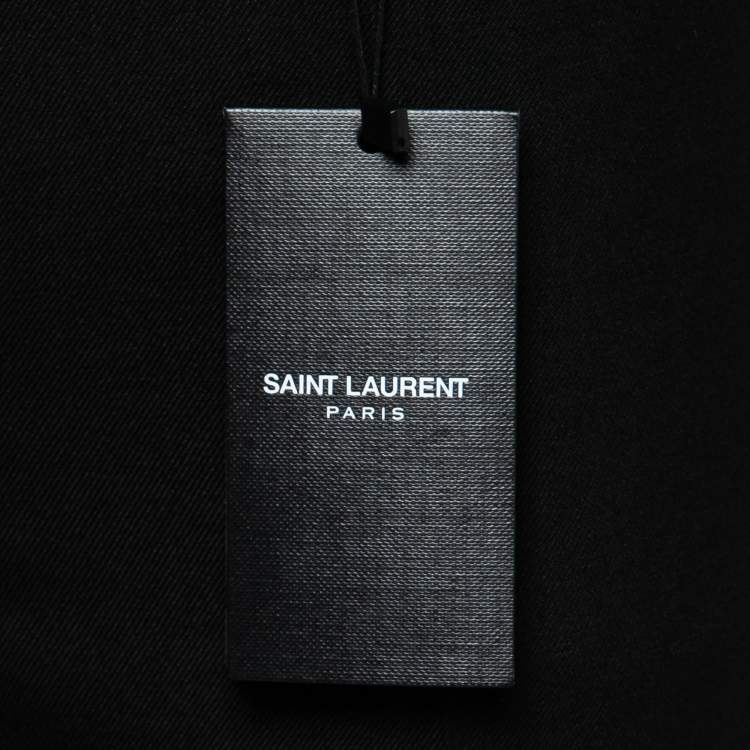 Pre Owned Saint Laurent Black Wool Trousers M