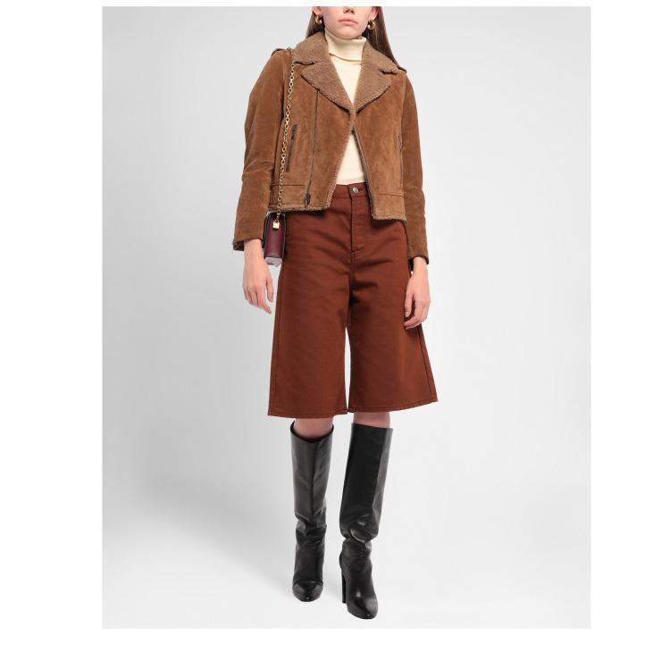 Pre Owned Saint Laurent Calf Jackets 38