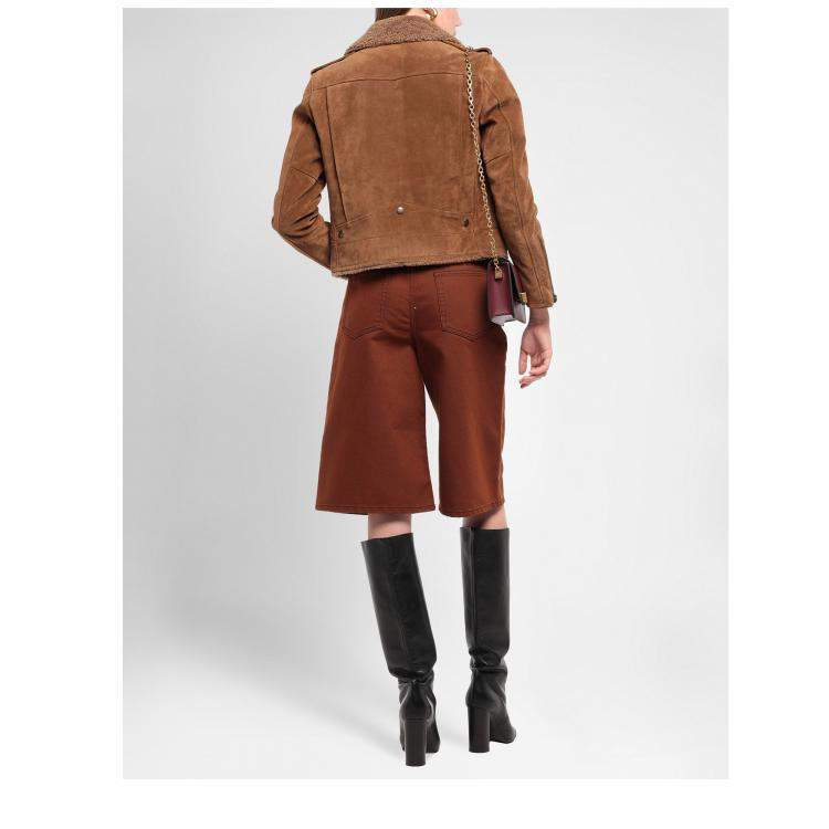 Pre Owned Saint Laurent Calf Jackets 38