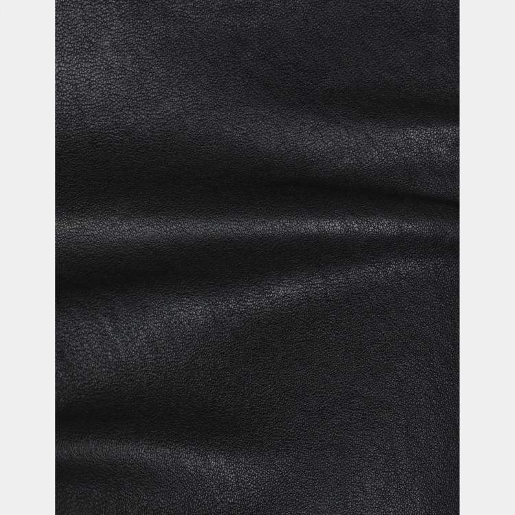 Pre Owned Saint Laurent Black Lambskin Leather Leggings Size 38