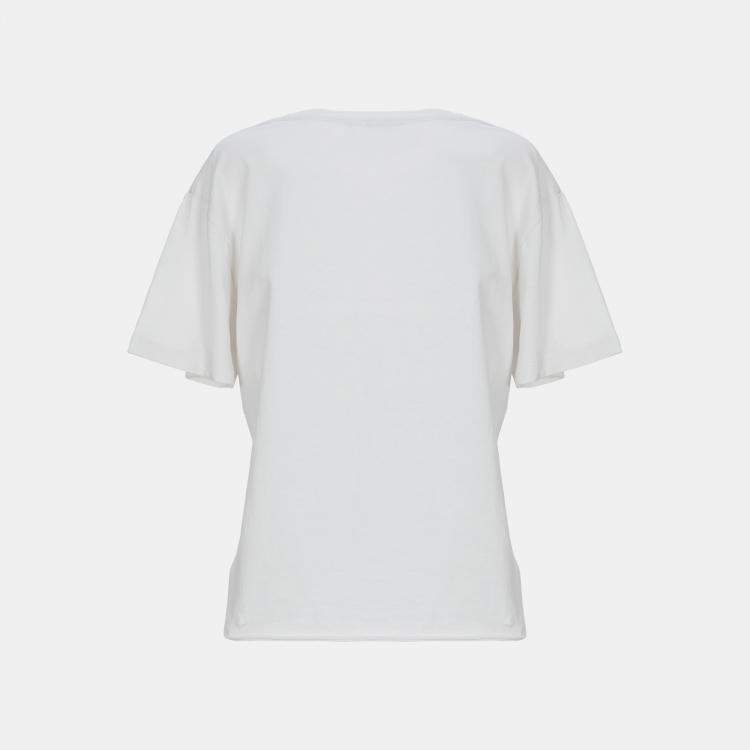Pre Owned Saint Laurent Off White Jersey T-Shirt XS