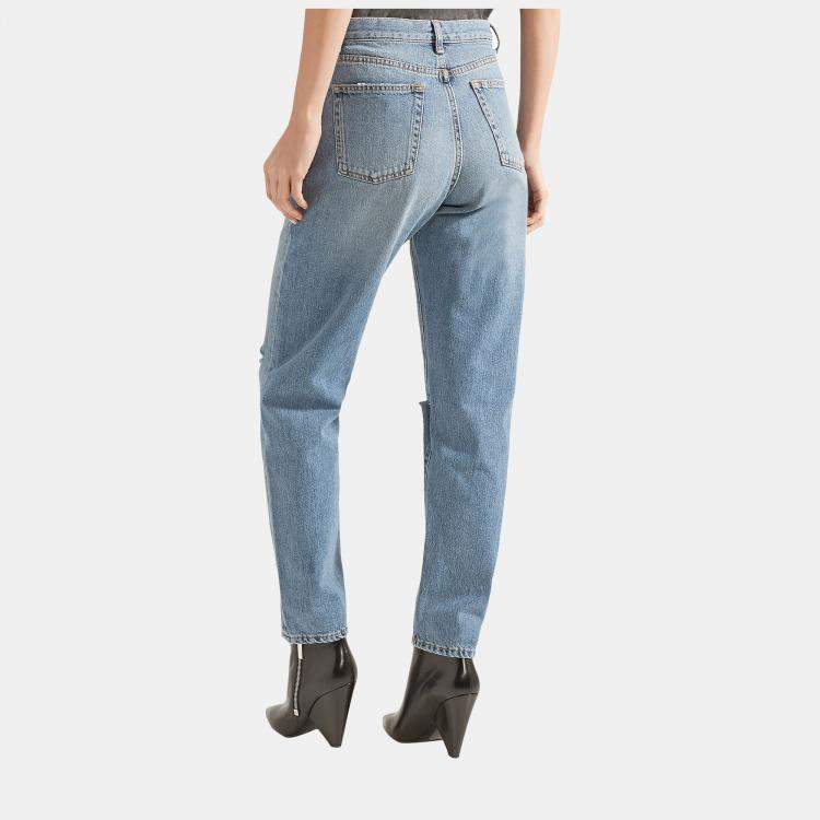 Pre Owned Saint Laurent Cotton Jeans 27