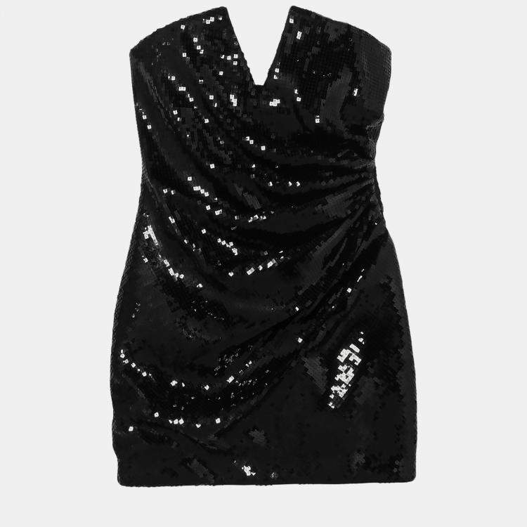 Saint Laurent Paris Sequined Strapless Mini Dress S (FR 36) Saint Laurent  Paris | TLC