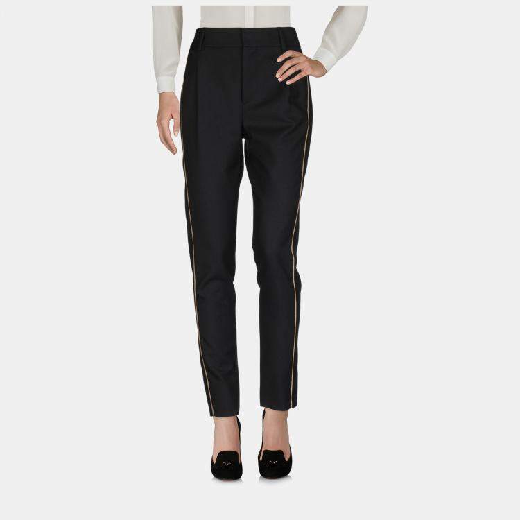 Pre Owned Saint Laurent Black Wool Tapered Pants XL (FR 42)