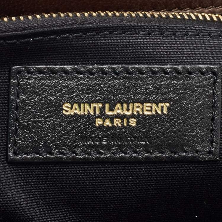 Pre Owned Saint Laurent Brown Leather Medium Jamie Shoulder Bag