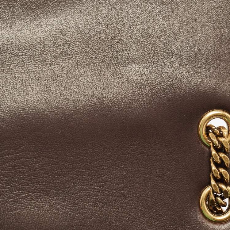 Pre Owned Saint Laurent Brown Leather Medium Jamie Shoulder Bag