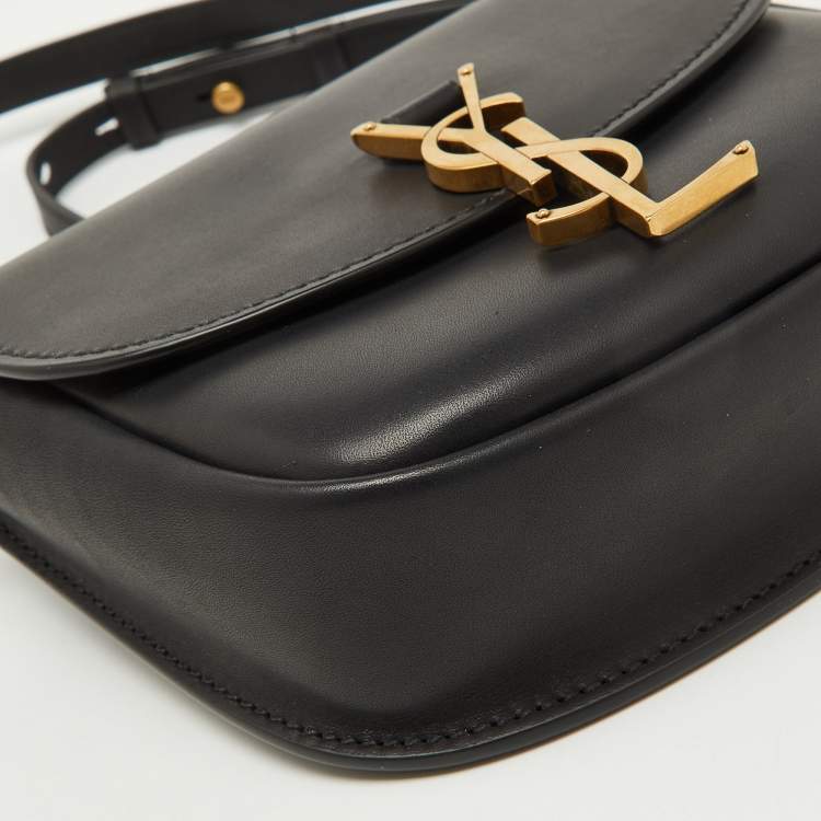 Pre Owned Saint Laurent Black Leather Small Kaia Shoulder Bag