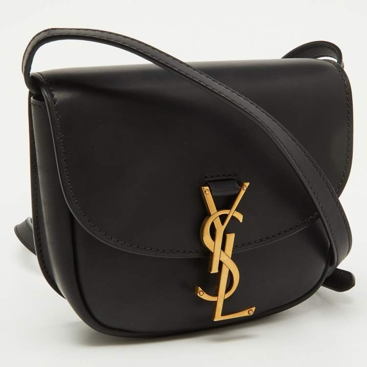 Pre Owned Saint Laurent Black Leather Small Kaia Shoulder Bag