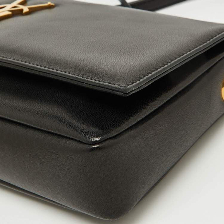مملوكة مسبقًا Saint Laurent Black Leather Small Kate Flap Shoulder Bag