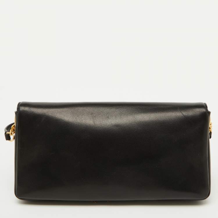 مملوكة مسبقًا Saint Laurent Black Leather Small Kate Flap Shoulder Bag