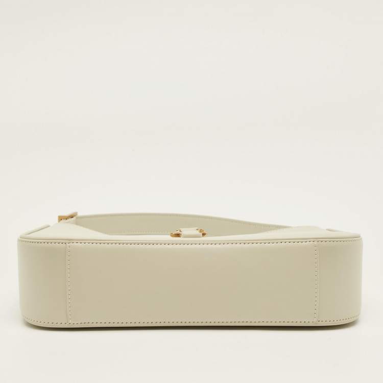 Pre Owned Saint Laurent Ivory Leather LE 5 À 7 Shoulder Bag