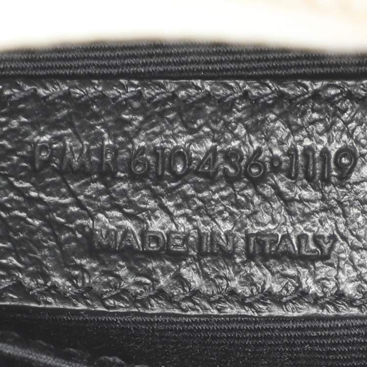 Pre Owned Saint Laurent Ivory Leather Round Crossbody Bag