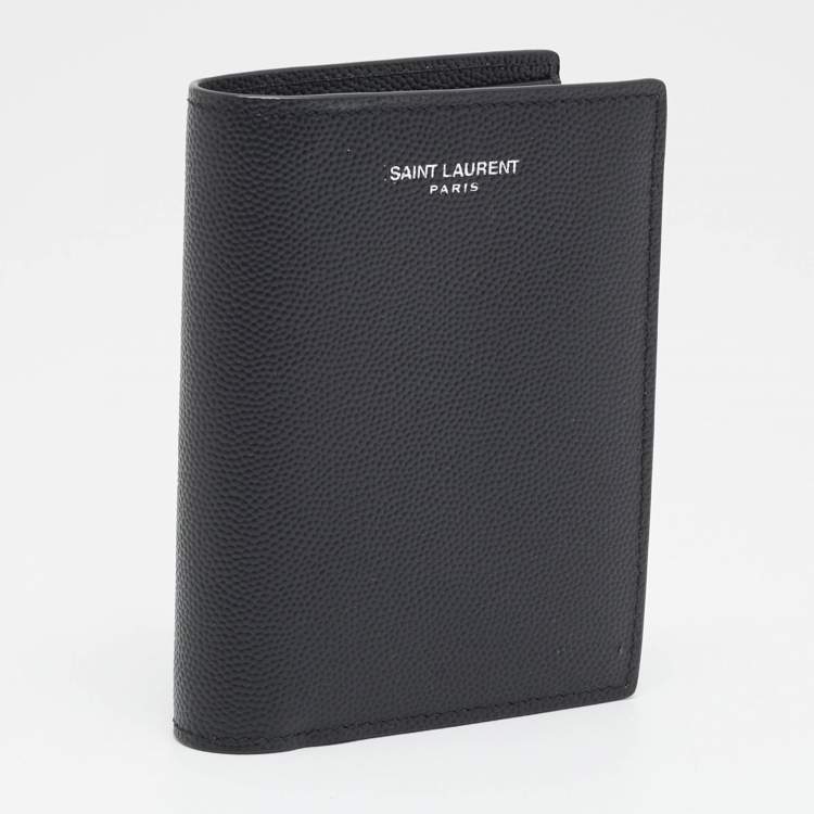 مملوكة مسبقًا Saint Laurent Black Leather Bifold Wallet