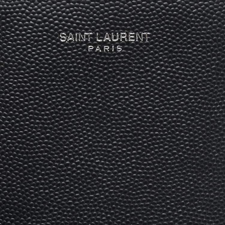 مملوكة مسبقًا Saint Laurent Black Leather Bifold Wallet