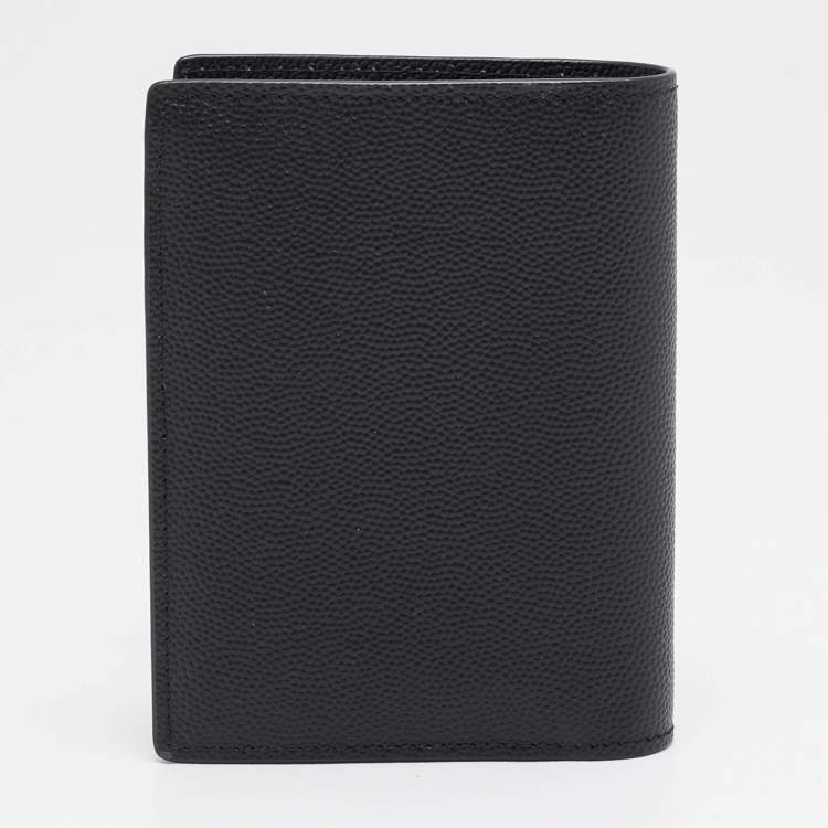 مملوكة مسبقًا Saint Laurent Black Leather Bifold Wallet