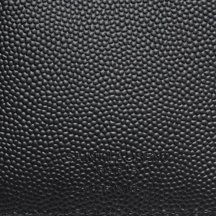 مملوكة مس بقًا Saint Laurent Black Leather Bifold Wallet