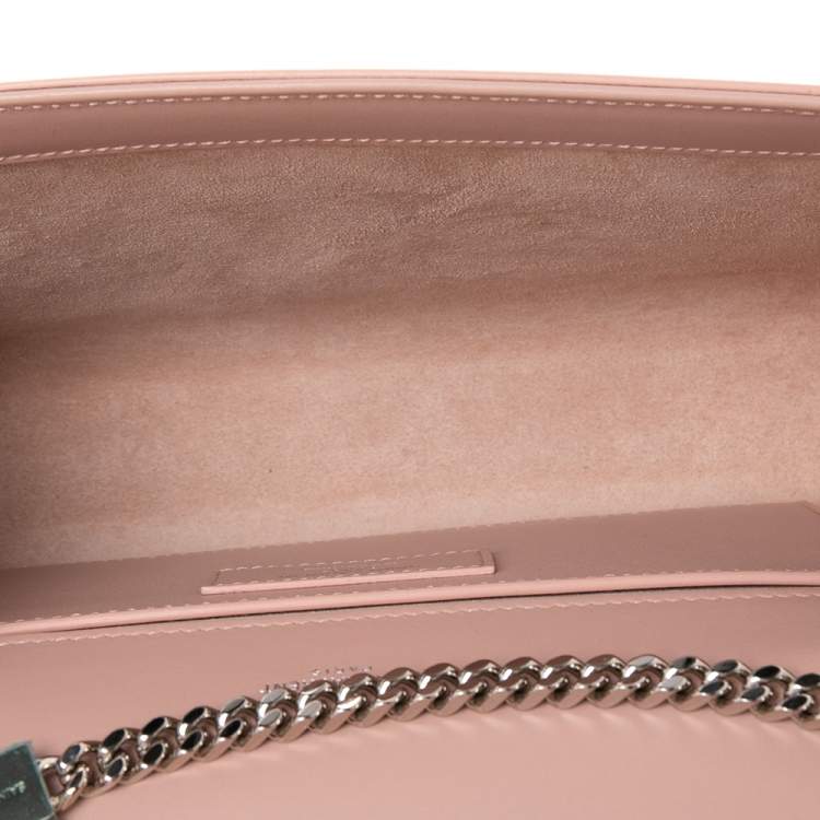 Pre Owned Saint Laurent Pink Leather Medium Kate Tassel Shoulder Bag