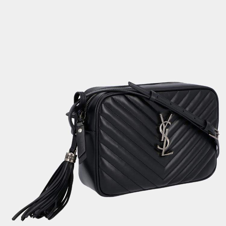 Saint Laurent black Quilted Lou Camera Bag