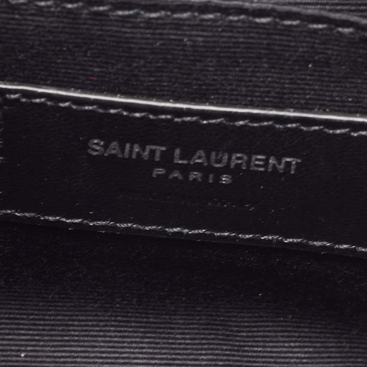 Pre Owned Saint Laurent Light Beige Matelassé Leather Lou Belt Bag