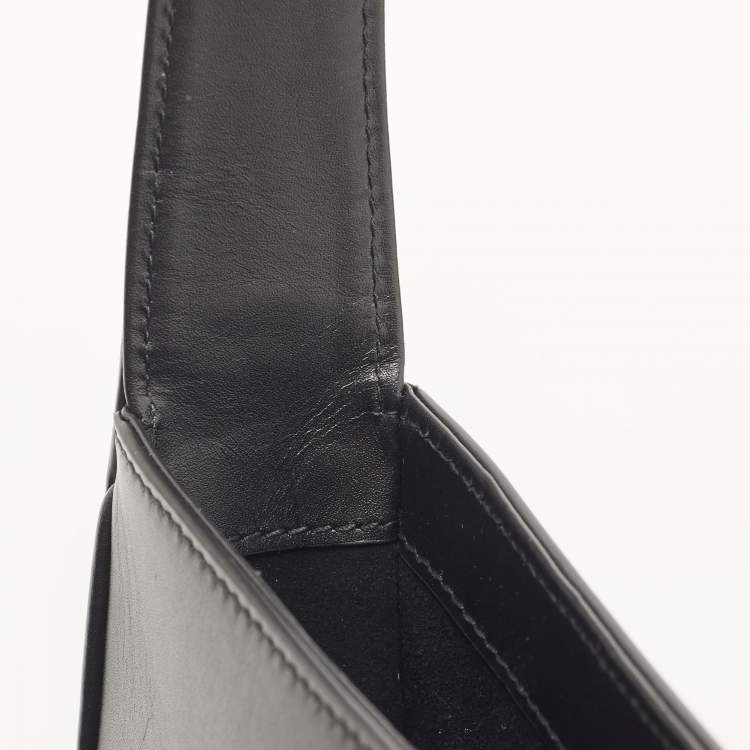 Pre Owned Saint Laurent Black Leather LE 5 À 7 Shoulder Bag