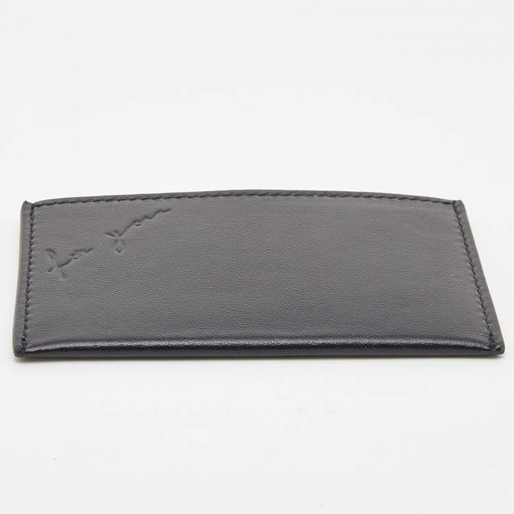 Pre Owned Saint Laurent Black Leather Pocket Mirror Case