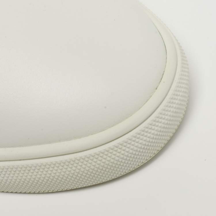 Pre Owned Saint Laurent Andy Size 41 White Leather Lace Up Sneakers