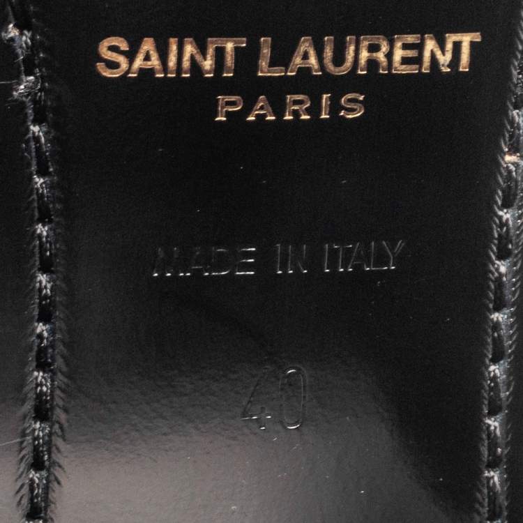 Pre Owned Saint Laurent Black Suede James Ankle Boots Size 40