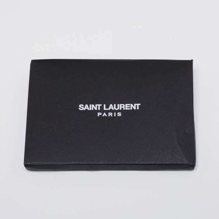 Pre Owned Saint Laurent Black Leather And Glitter Bad Lieutenant High-Top Sneakers Size 40 