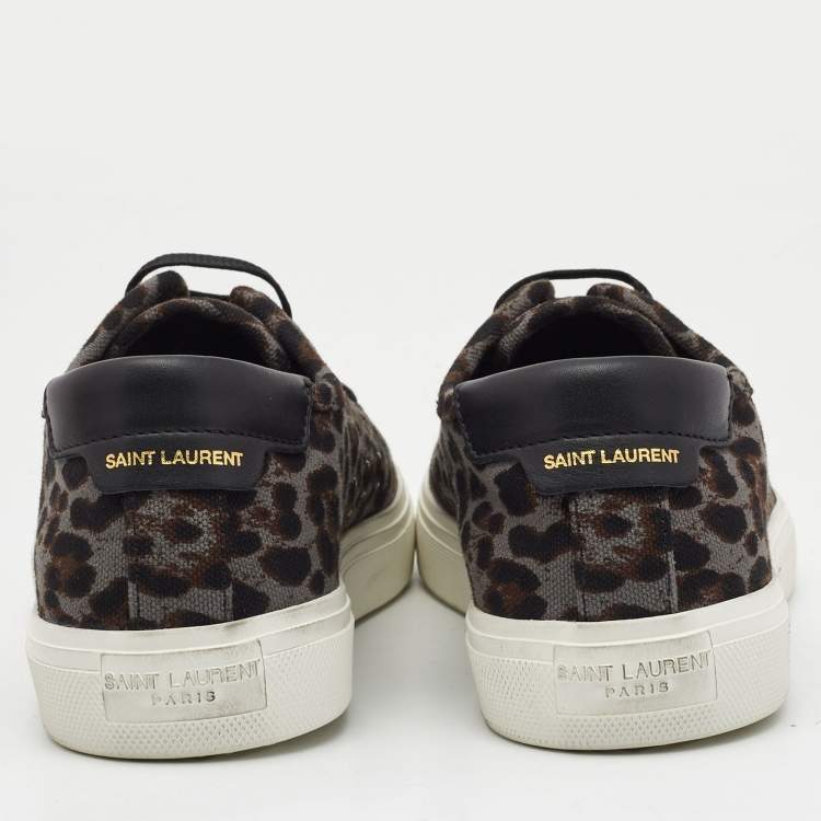 Pre Owned Saint Laurent Multicolor Canvas Malibu Sneakers Size 40