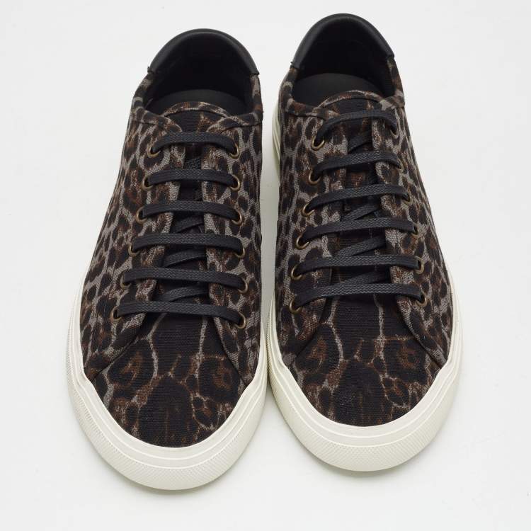 Pre Owned Saint Laurent Multicolor Canvas Malibu Sneakers Size 40