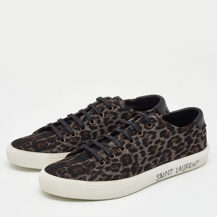 Pre Owned Saint Laurent Multicolor Canvas Malibu Sneakers Size 40