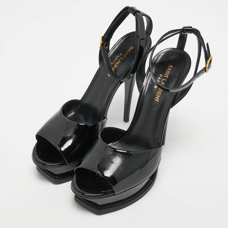 在庫限り】 louren pointed strap sandal ブラック 22.5 - 靴