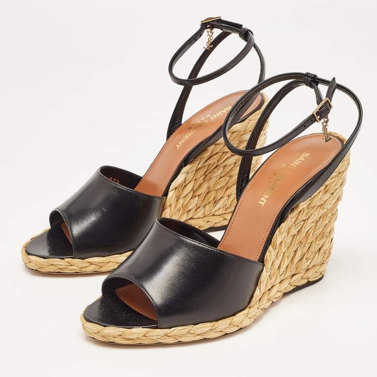 Ysl wedge online sandals