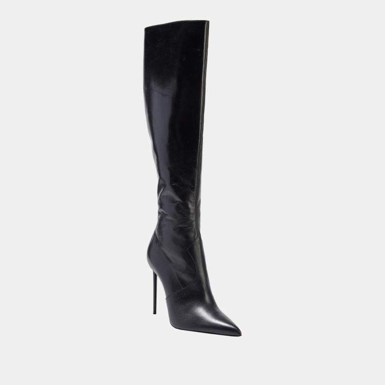 Pre Owned Saint Laurent Leather Boots 37